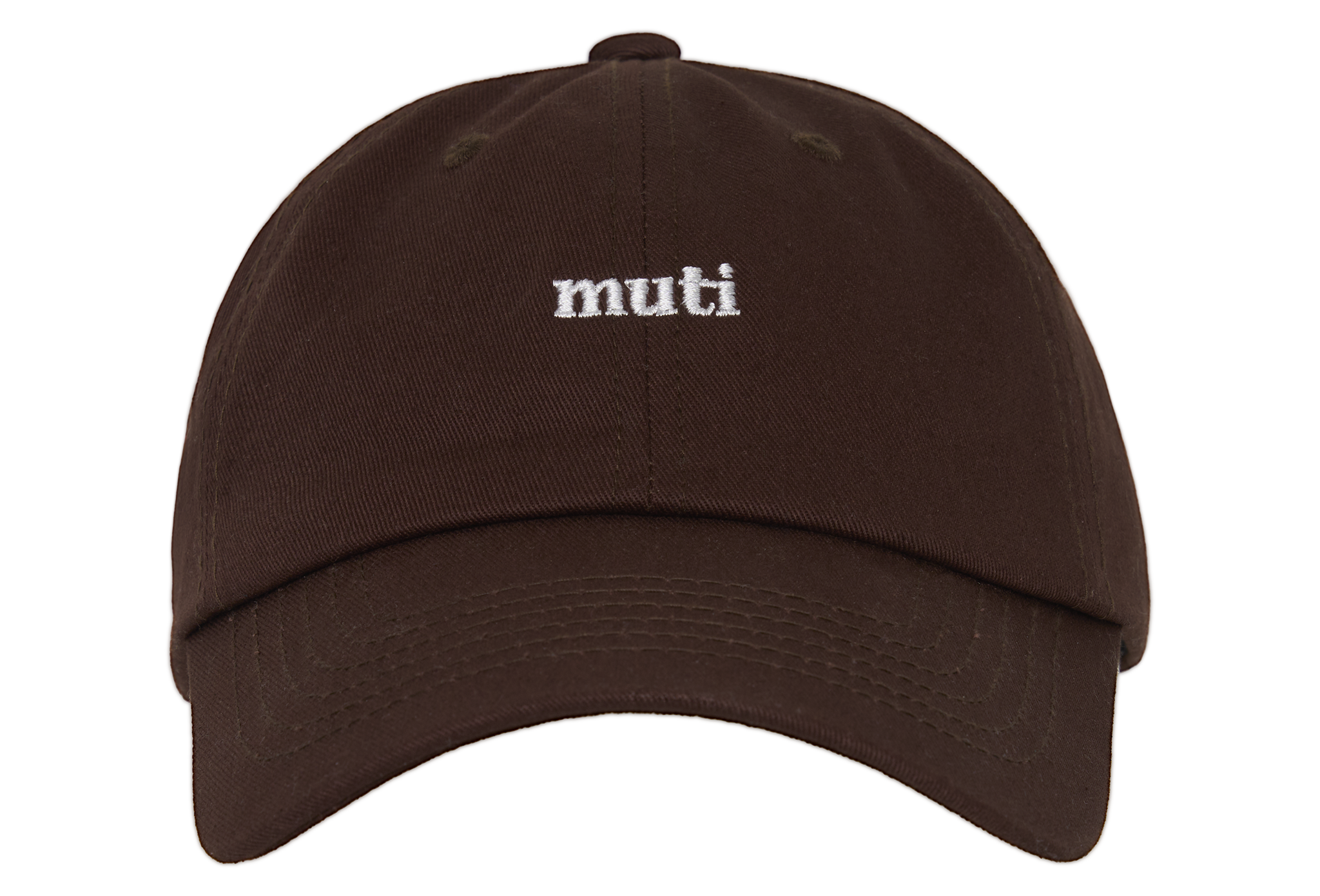 Unstructured 6-Panel Cap (Brown) – muti