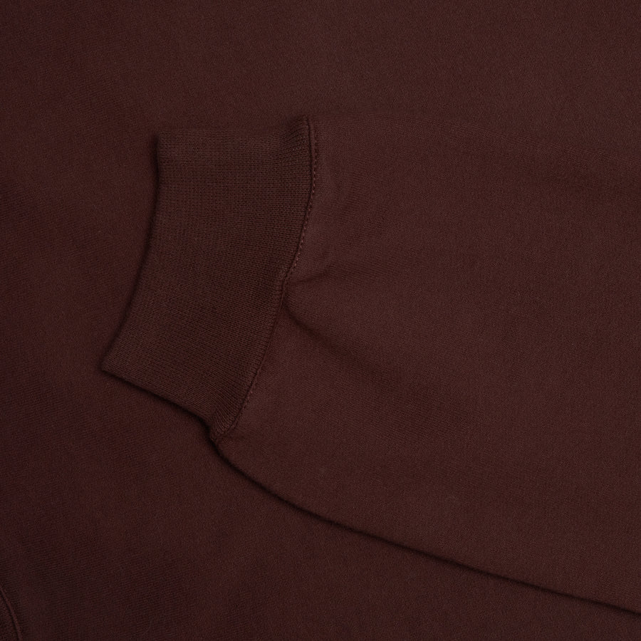 Brushed Fleece Sweatshirt (Chocolate)