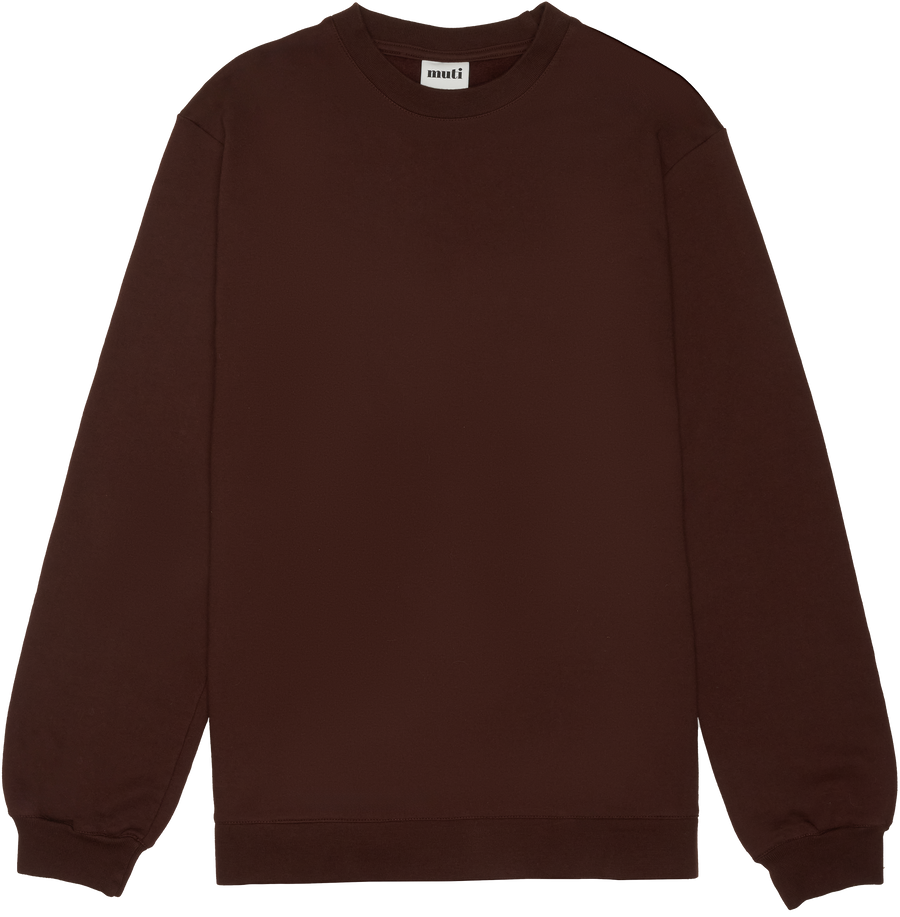 Brushed Fleece Sweatshirt (Chocolate)