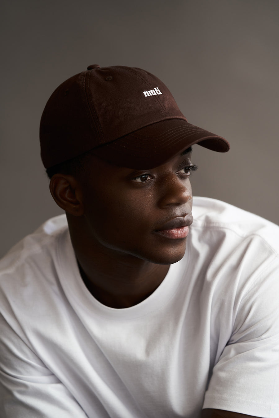 Unstructured 6-Panel Cap (Brown)