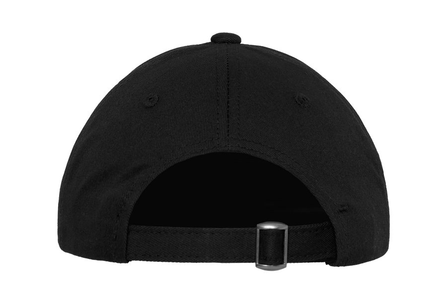 Unstructured 6-Panel Cap (Black)