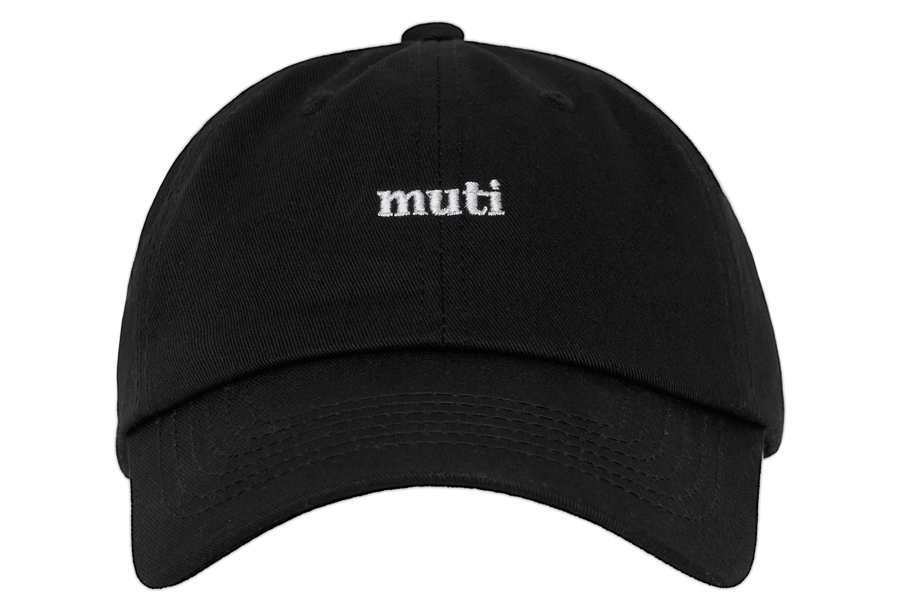 Unstructured 6-Panel Cap (Black)