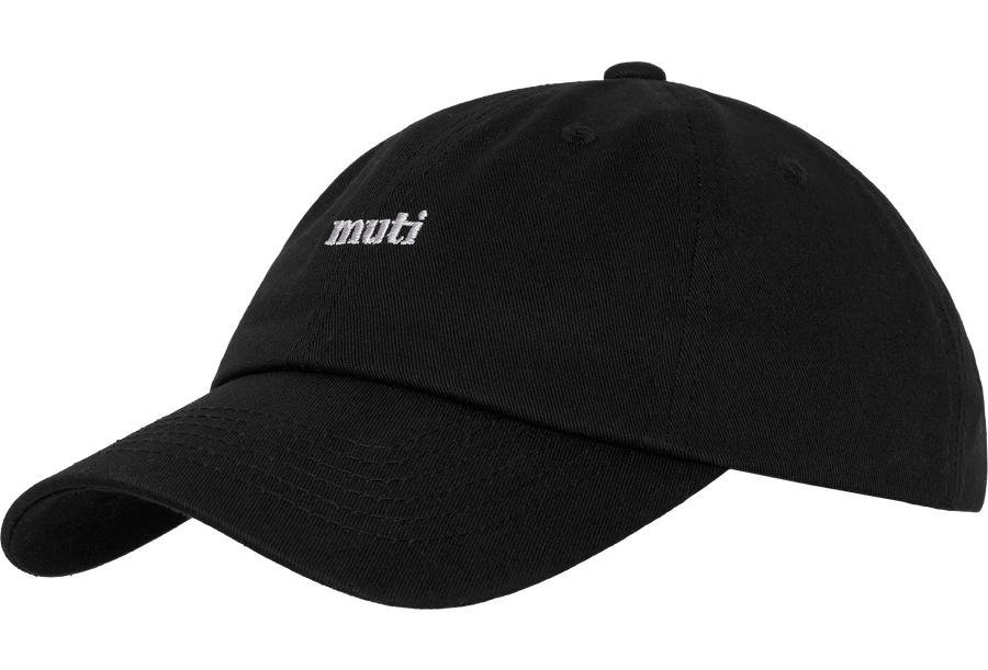 Unstructured 6-Panel Cap (Black)